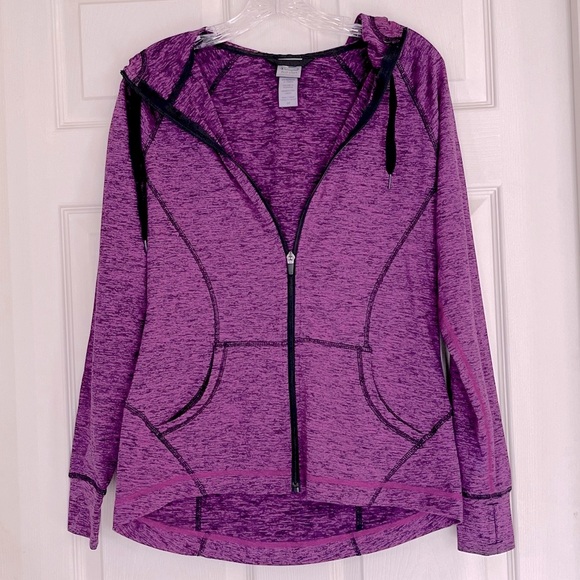 C9 by Champion Tops - 🌸3/$25 Target C9 Champion Duo Dry Zip-Up Space-dye Purple & Black Hoodie, Size S